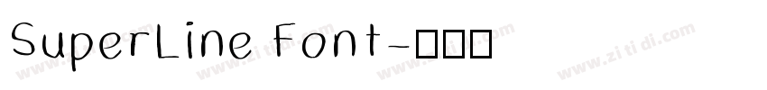 SuperLine Font字体转换